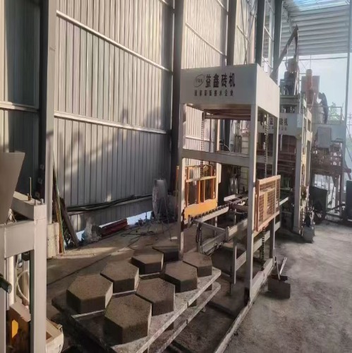 large concrete brick machine